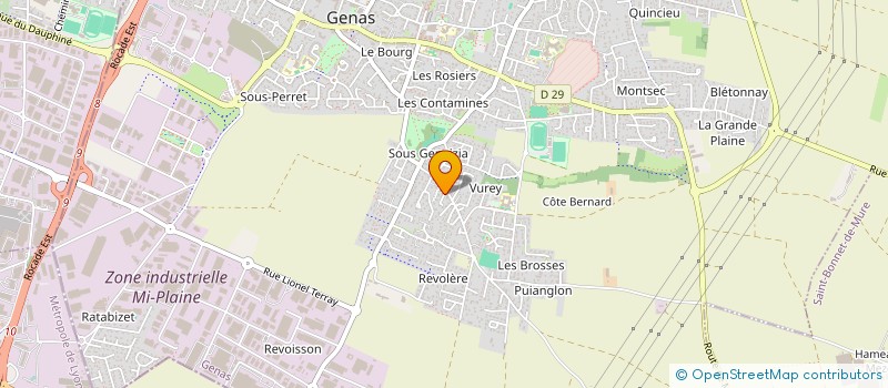 localisation de l'entreprise MONSIEUR ROMAIN MOUNARD à GENAS