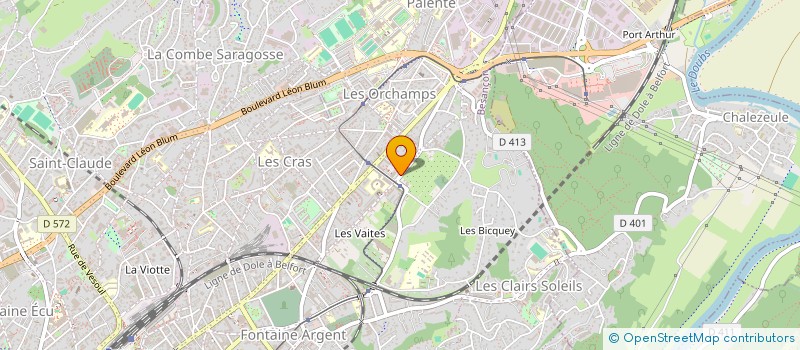 localisation de l'entreprise MONSIEUR ROMAIN MOUNIER  BESANCON