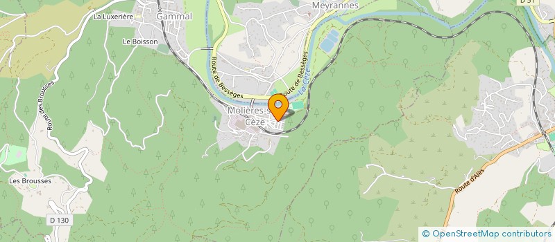 localisation de l'entreprise MONSIEUR ROMAIN MOUNIER  MOLIERES-SUR-CEZE