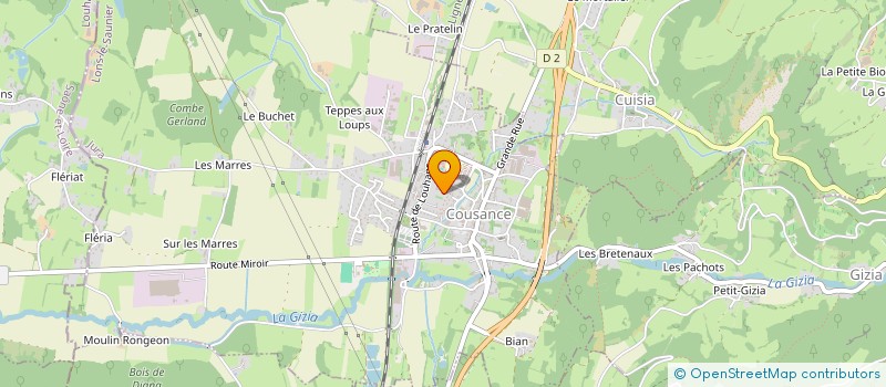 localisation de l'entreprise MONSIEUR ROMAIN MOUREY  COUSANCE