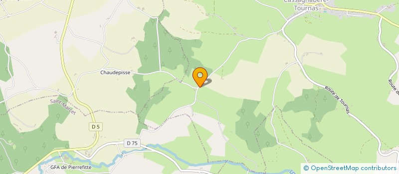 localisation de l'entreprise MONSIEUR ROMAIN MOUTON  CASSAGNABERE-TOURNAS