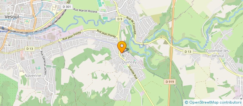 localisation de l'entreprise MONSIEUR ROMAIN MUNIER  QUINCEY