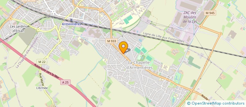 localisation de l'entreprise MONSIEUR ROMAIN MUSE  LA CHAPELLE-D'ARMENTIERES