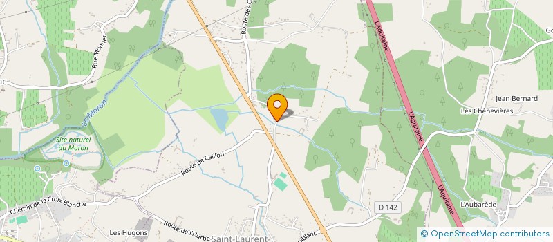 localisation de l'entreprise MONSIEUR ROMAIN NAIBO  SAINT-LAURENT-D'ARCE