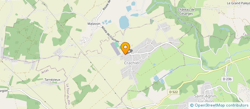 localisation de l'entreprise MONSIEUR ROMAIN NAMIAN  CRACHIER