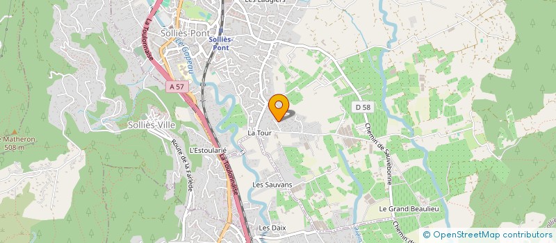 localisation de l'entreprise MONSIEUR ROMAIN NEGRE  SOLLIES-PONT