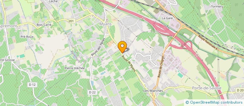 localisation de l'entreprise MONSIEUR ROMAIN NERFI  PORTE-DE-SAVOIE