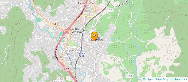 localisation de l'entreprise MONSIEUR ROMAIN NICOLAS  SOLLIES-PONT