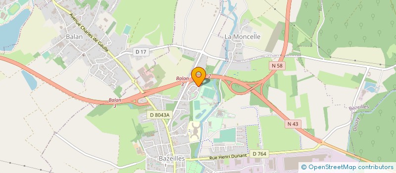 localisation de l'entreprise MONSIEUR ROMAIN NICOLE  BAZEILLES