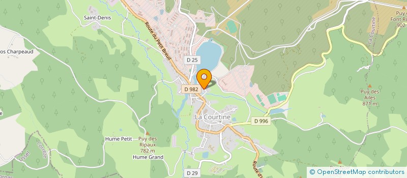 localisation de l'entreprise MONSIEUR ROMAIN NICOLLE  LA COURTINE
