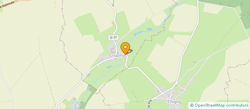 localisation de l'entreprise MONSIEUR ROMAIN NINFORGE  CRUPILLY