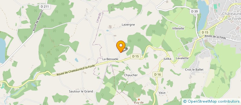 localisation de l'entreprise MONSIEUR ROMAIN NOUAILLE  CHATEAUNEUF-LA-FORET