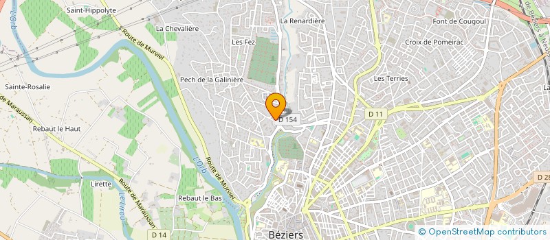 localisation de l'entreprise MONSIEUR ROMAIN NOUIRA  BEZIERS