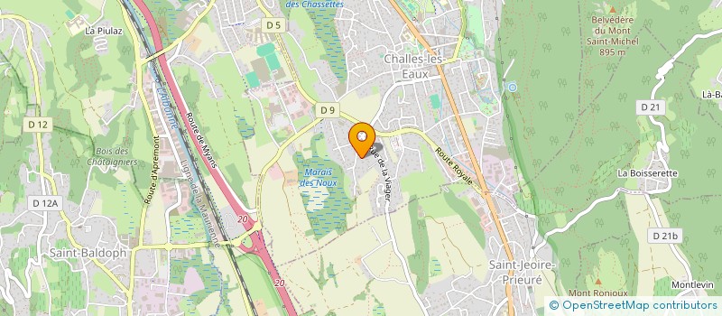 localisation de l'entreprise MONSIEUR ROMAIN NOUVEL  CHALLES-LES-EAUX