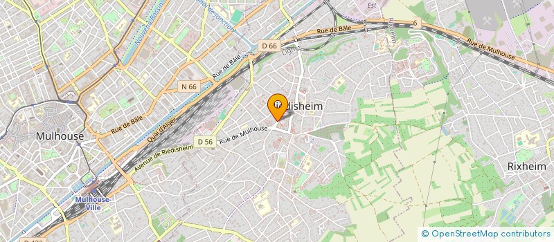 localisation de l'entreprise MONSIEUR ROMAIN OBERLAENDER  RIEDISHEIM