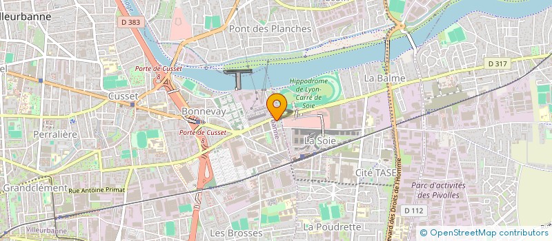 localisation de l'entreprise MONSIEUR ROMAIN ODET  VILLEURBANNE