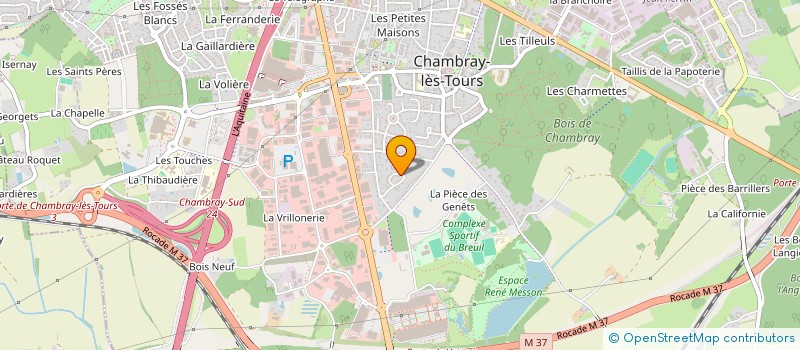 localisation de l'entreprise MONSIEUR ROMAIN OLIVE  CHAMBRAY-LES-TOURS