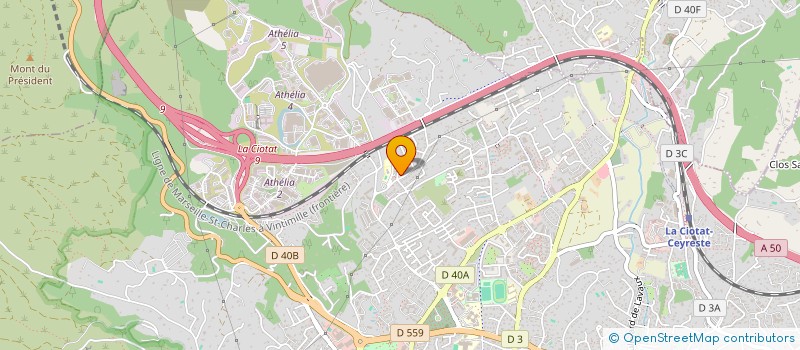 localisation de l'entreprise MONSIEUR ROMAIN OLIVERI  LA CIOTAT