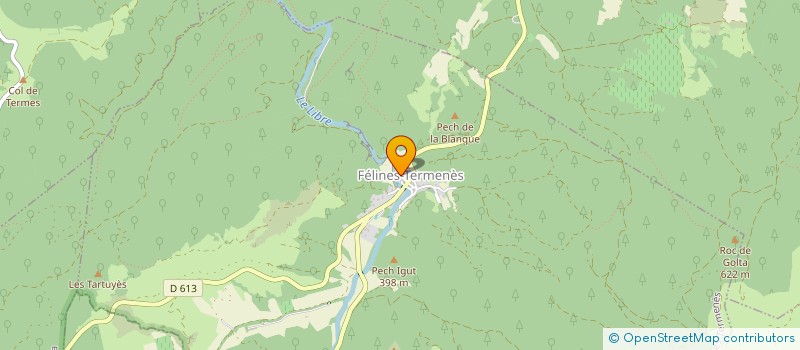 localisation de l'entreprise MONSIEUR ROMAIN OLIVIER  FELINES-TERMENES