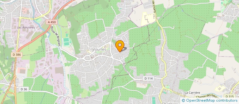 localisation de l'entreprise MONSIEUR ROMAIN OTTAVIANI  VOURLES