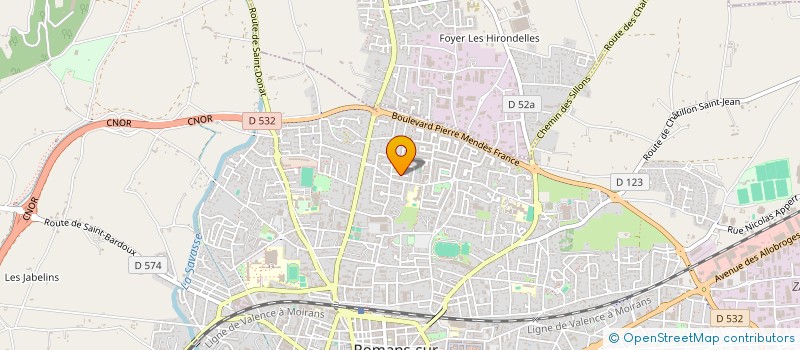 localisation de l'entreprise MONSIEUR ROMAIN PADILLA à ROMANS-SUR-ISERE