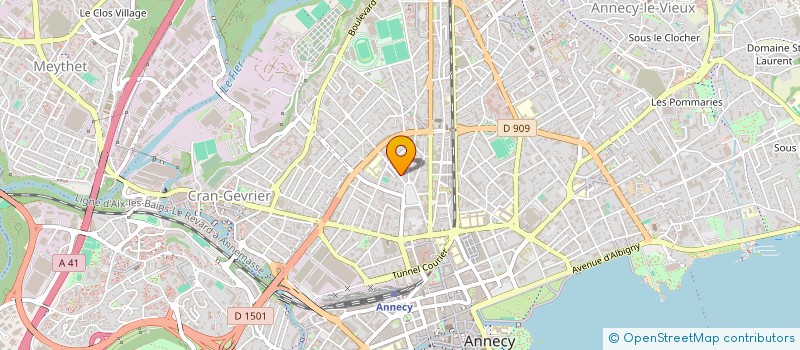 localisation de l'entreprise MONSIEUR ROMAIN PAGANELLI-MONNIN à ANNECY