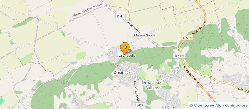 localisation de l'entreprise MONSIEUR ROMAIN PAILLOUD  ORNACIEUX-BALBINS