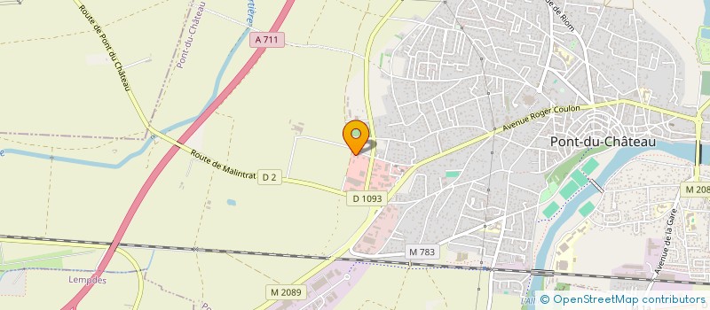 localisation de l'entreprise MONSIEUR ROMAIN PAIN  PONT-DU-CHATEAU