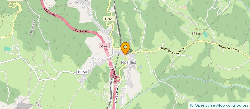 localisation de l'entreprise MONSIEUR ROMAIN PASQUIE  NOAILLES