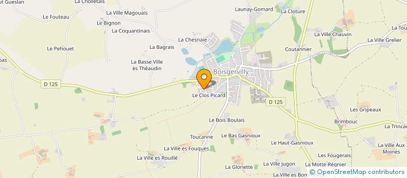 localisation de l'entreprise MONSIEUR ROMAIN PASSE  BOISGERVILLY