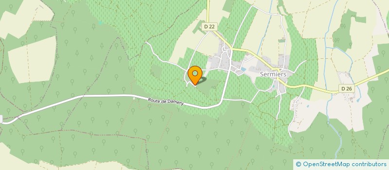 localisation de l'entreprise MONSIEUR ROMAIN PATINET  SERMIERS