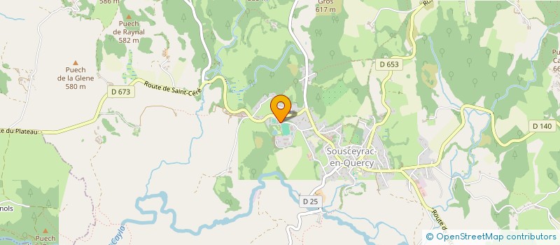 localisation de l'entreprise MONSIEUR ROMAIN PATOUX  SOUSCEYRAC-EN-QUERCY