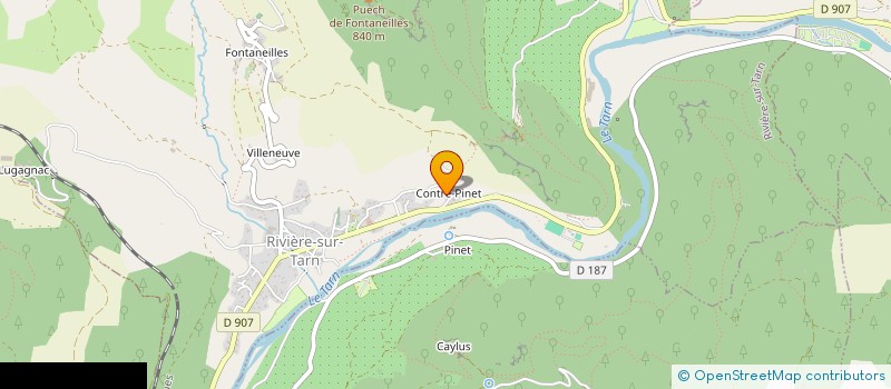 localisation de l'entreprise MONSIEUR ROMAIN PAULHAC à RIVIERE-SUR-TARN