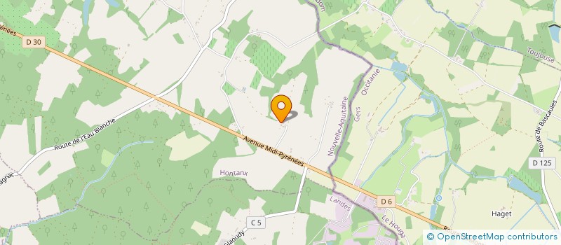 localisation de l'entreprise MONSIEUR ROMAIN PAUSE  HONTANX