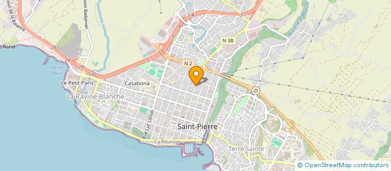 localisation de l'entreprise MONSIEUR ROMAIN PAYET  SAINT-PIERRE