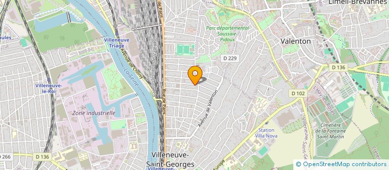 localisation de l'entreprise MONSIEUR ROMAIN PECCARD  VILLENEUVE-SAINT-GEORGES