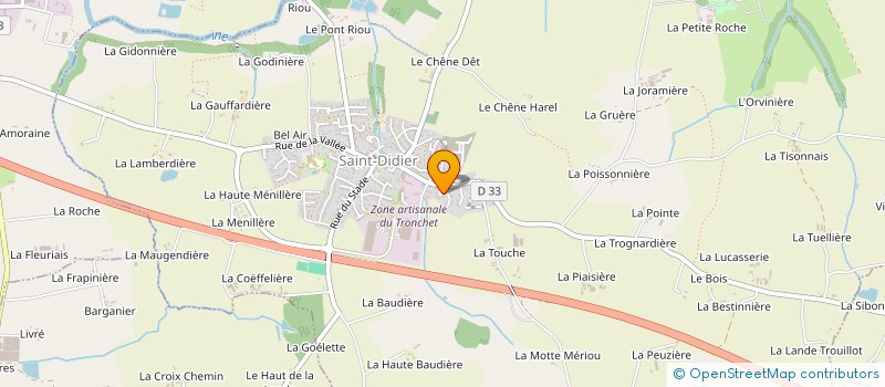 localisation de l'entreprise MONSIEUR ROMAIN PEDUZZI  SAINT-DIDIER