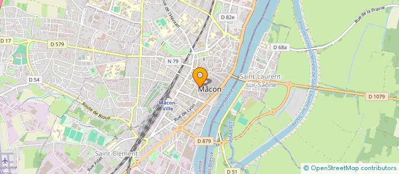 localisation de l'entreprise MONSIEUR ROMAIN PEILLOD  MACON