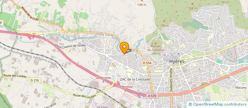 localisation de l'entreprise MONSIEUR ROMAIN PELISSIER  HYERES