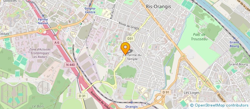 localisation de l'entreprise MONSIEUR ROMAIN PELLOUX  RIS-ORANGIS