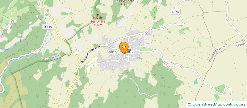 localisation de l'entreprise MONSIEUR ROMAIN PELUX  SAINT-SANDOUX