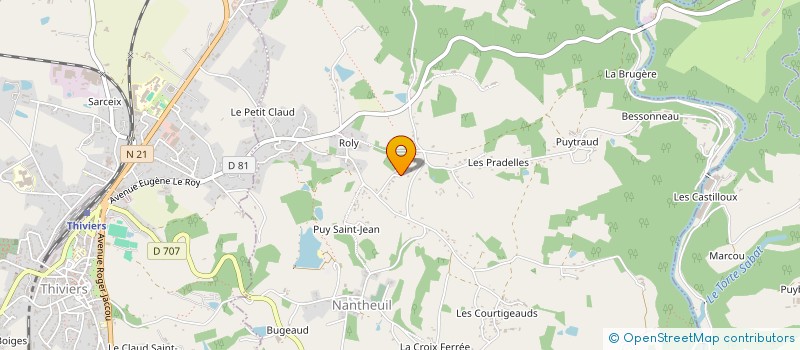 localisation de l'entreprise MONSIEUR ROMAIN PENE  NANTHEUIL