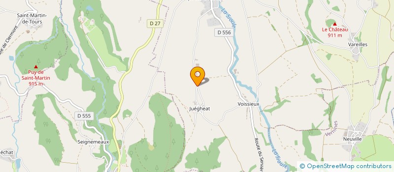 localisation de l'entreprise MONSIEUR ROMAIN PENET  SAINT-BONNET-PRES-ORCIVAL