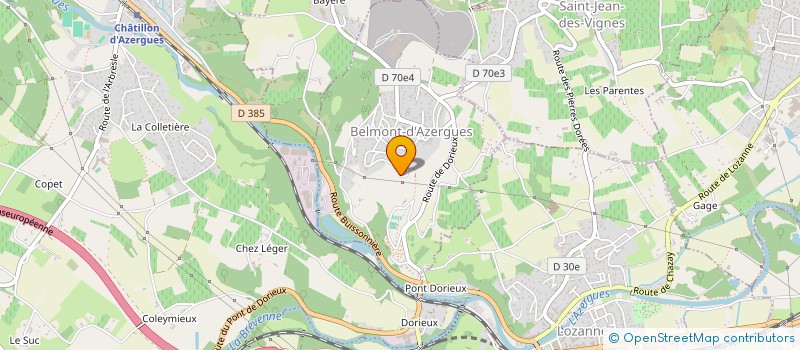 localisation de l'entreprise MONSIEUR ROMAIN PENNES  BELMONT-D'AZERGUES