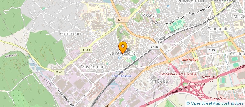 localisation de l'entreprise MONSIEUR ROMAIN PERAL  NIMES