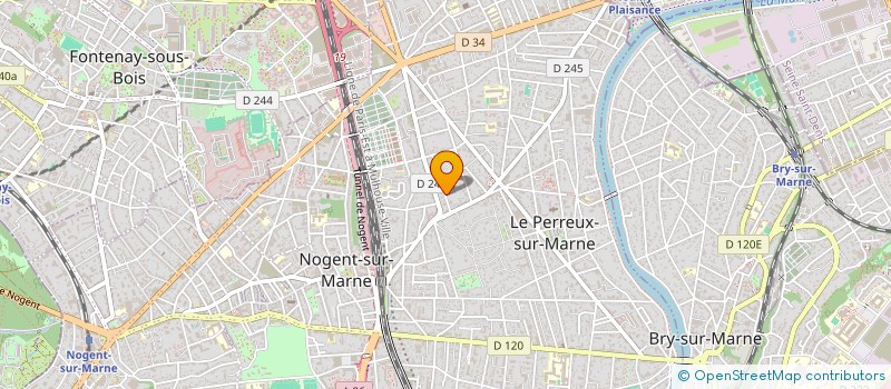 localisation de l'entreprise MONSIEUR ROMAIN PERDRIX  LE PERREUX-SUR-MARNE