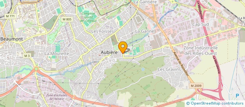 localisation de l'entreprise MONSIEUR ROMAIN PEREIRA CARLOS  AUBIERE