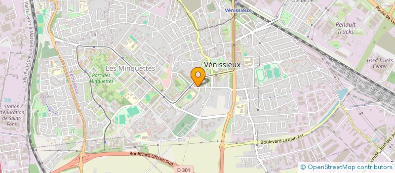 localisation de l'entreprise MONSIEUR ROMAIN PERRET  VENISSIEUX