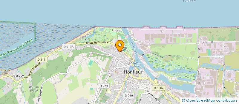 localisation de l'entreprise MONSIEUR ROMAIN PERROT  HONFLEUR