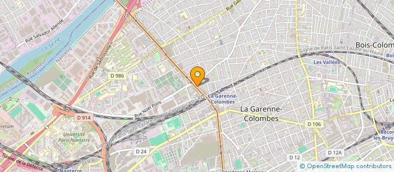 localisation de l'entreprise MONSIEUR ROMAIN PERSONNE  COLOMBES